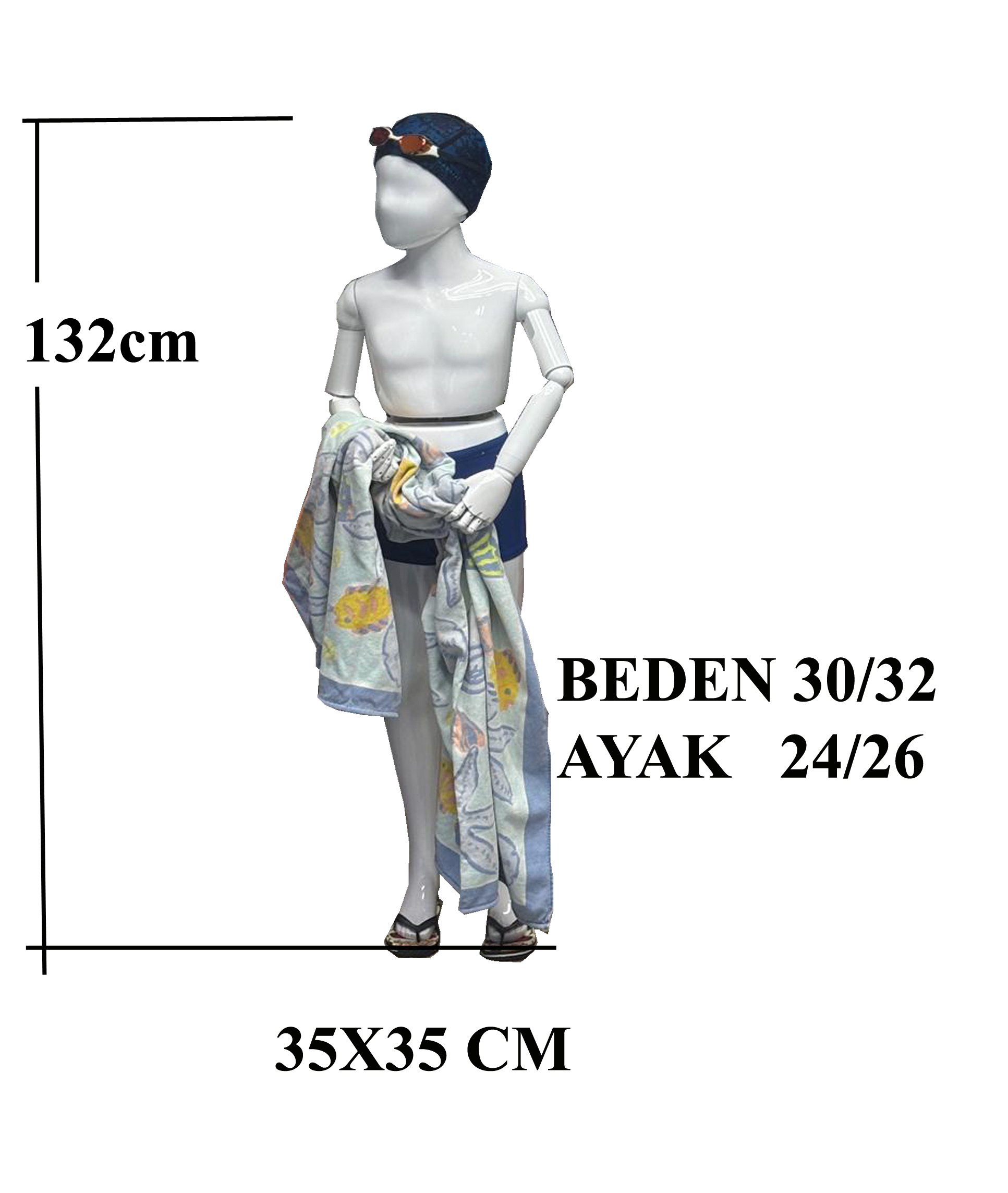 Erkek Çocuk Manken 132 cm