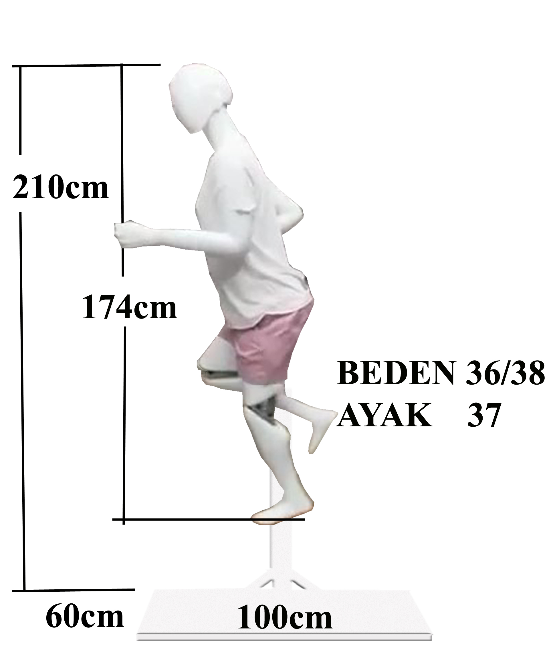 Kadın Koşan Manken